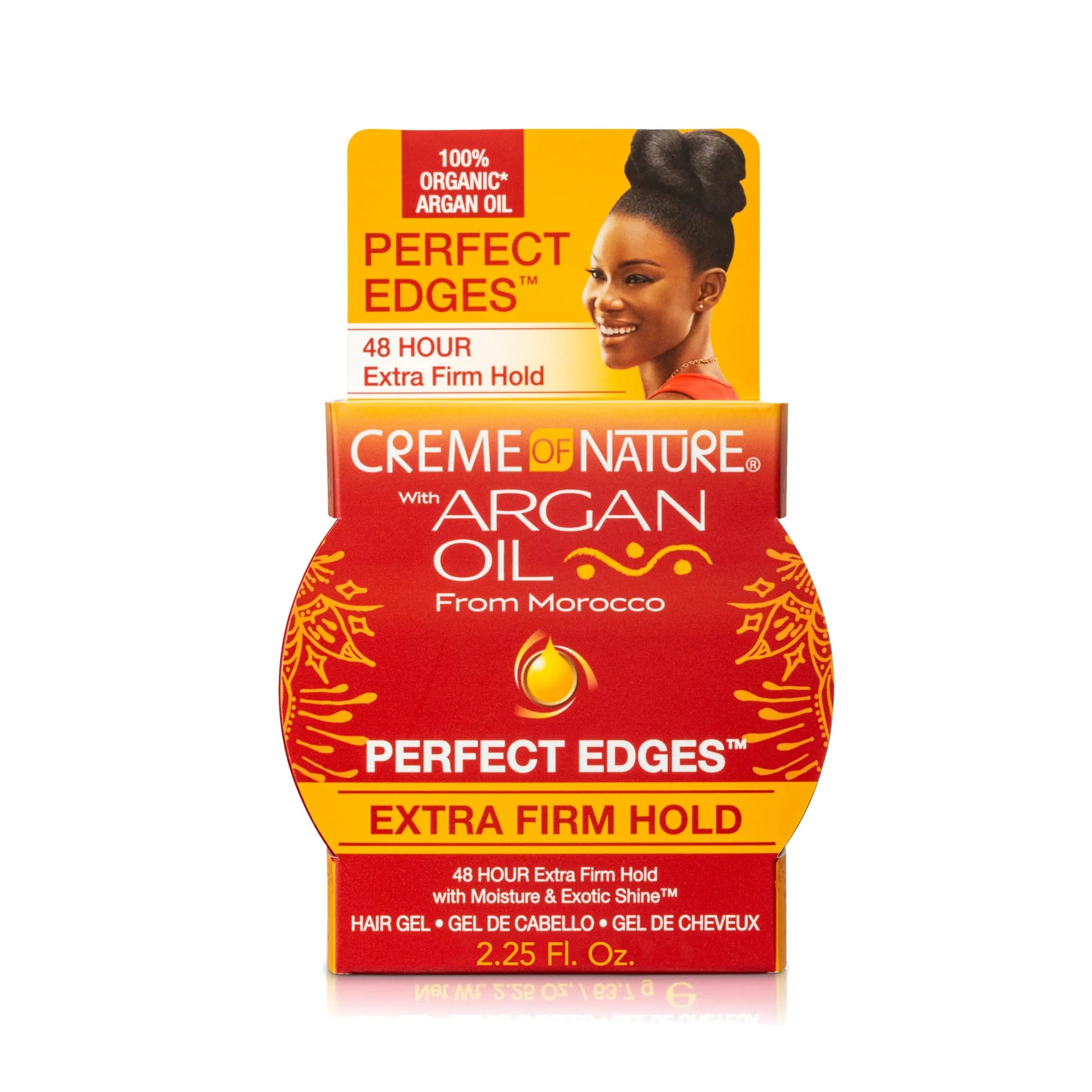 Creme of Nature Argan Oil of Morocco Perfect Edges Extra Firm Hold, 2.25 oz | Long-lasting edge control with organic argan oil — 2.25 Ounce