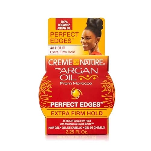 Creme of Nature Argan Oil of Morocco Perfect Edges Extra Firm Hold, 2.25 oz | Long-lasting edge control with organic argan oil thumbnail 1