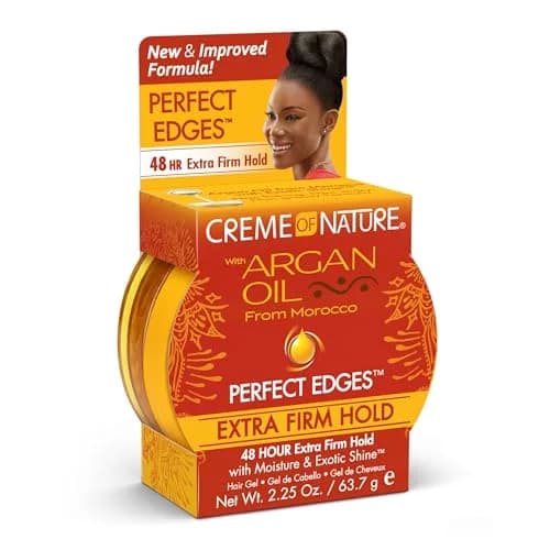 Creme of Nature Argan Oil of Morocco Perfect Edges Extra Firm Hold, 2.25 oz | Long-lasting edge control with organic argan oil thumbnail 9