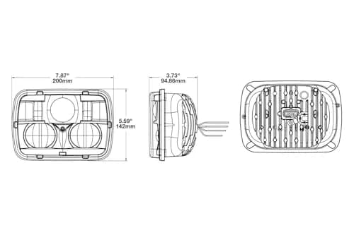 J.W. SPEAKER 8910-Ev2 12/24V Dot/Ece Rht HTD Black | Automotive Headlight Assembly thumbnail 6