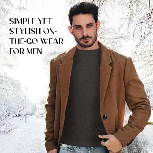 JMR Men’s Thermal Shirt Long Sleeve Heavyweight 100% Cotton Waffle Weave | Warm Breathable Base Layer or Standalone (Charcoal) thumbnail 7