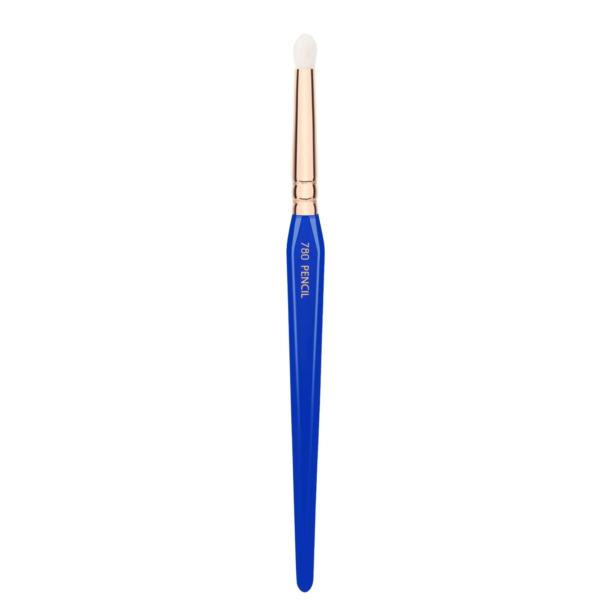 Bdellium Tools Professional Makeup Brush - Golden Triangle 780 Pencil | Vegan Synthetic Eye Blending Tool — Blue