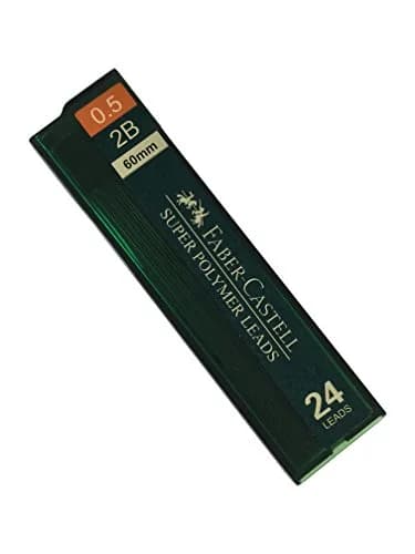 Faber-Castell 0.5mm 2B Mechanical Pencil Refills | 96 Leads in 4 Tubes, Compatible with 0.5mm Pencils thumbnail 2