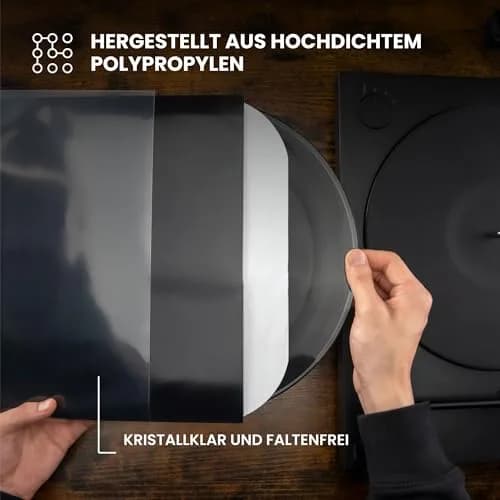 Big Fudge 12" Vinyl Record Outer Sleeves 50 Pack | Crystal Clear Polypropylene LP Album Protection thumbnail 4