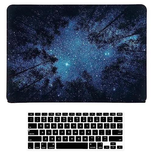 iDonzon Hard Case for MacBook Air 13 inch (A1369/A1466, 2010-2017) - Forest Starry Matte Plastic thumbnail 1