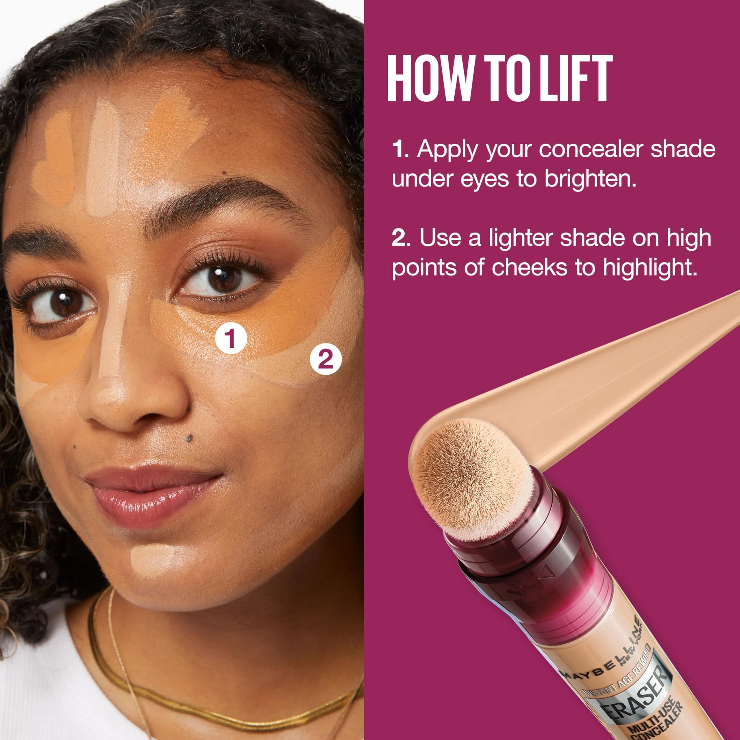 Maybelline Instant Age Rewind Eraser Dark Circles Concealer, 5ml (0.2 Fl Oz) (146) | Erase Dark Circles & Brighten Skin - view 7