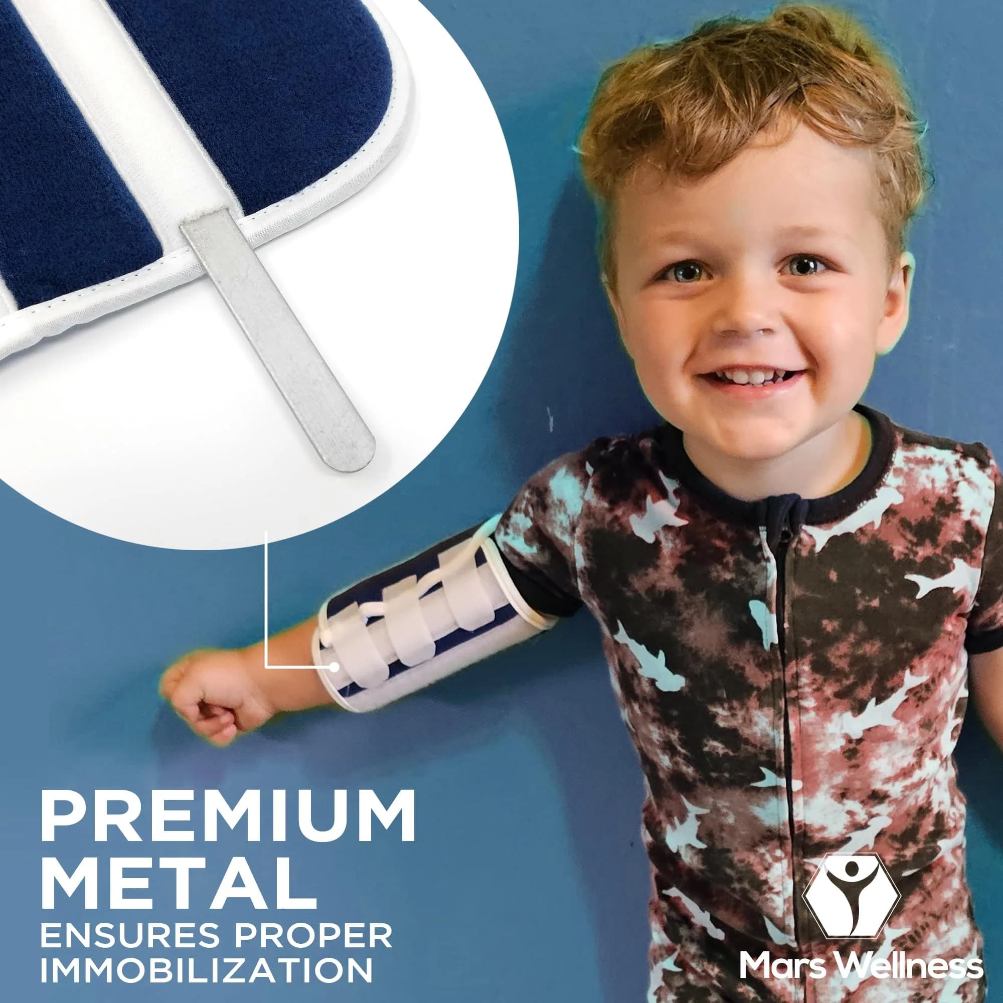 MARS WELLNESS Pediatric Elbow Immobilizer Splint | Fits Left or Right Arm - view 5