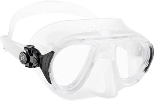 Cressi Calibro Low Volume Dive Mask, Clear/Black | Fog-Stop System & Wide Field thumbnail 1