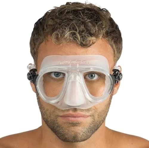 Cressi Calibro Low Volume Dive Mask, Clear/Black | Fog-Stop System & Wide Field thumbnail 7