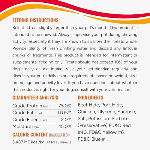 Good 'n' Fun Twists Long-Lasting Dog Treats 5.4 oz (7 Pack) | Real Protein & Tartar Control thumbnail 4