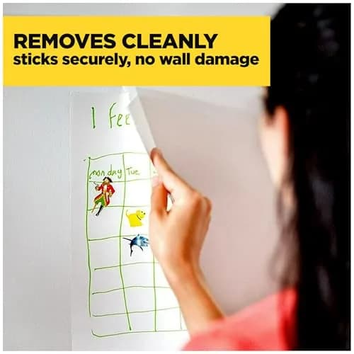 Scotch Wall-Safe Tape 2 Rolls | Sticks Securely, Removes Cleanly, Invisible, Photo Safe thumbnail 5