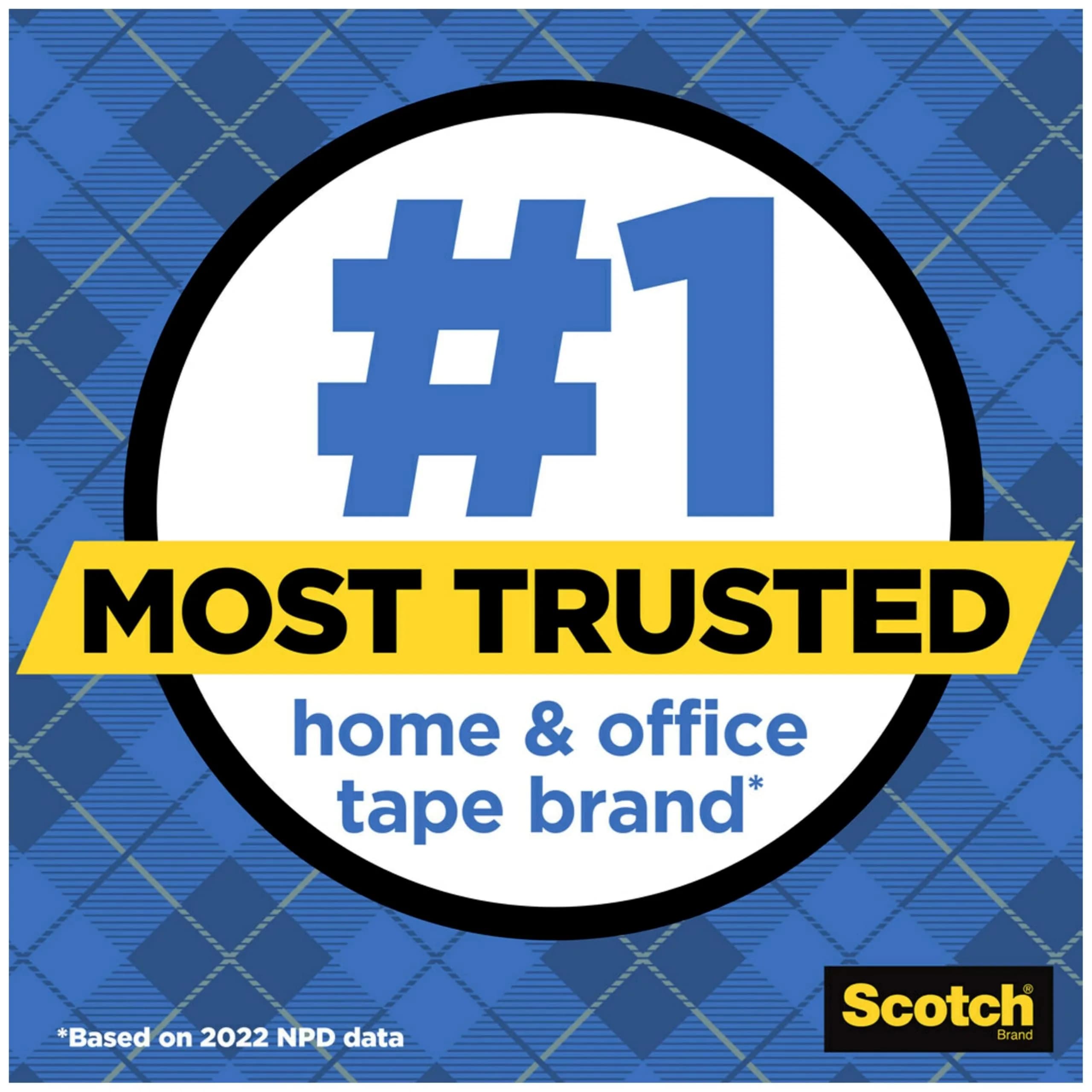 Scotch Wall-Safe Tape 2 Rolls | Sticks Securely, Removes Cleanly, Invisible, Photo Safe - view 3
