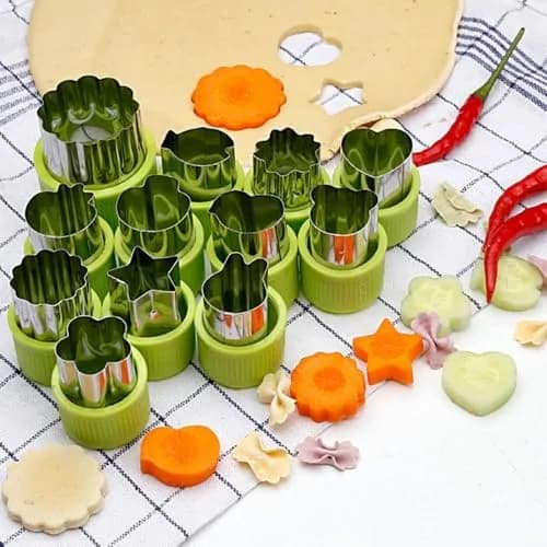 AISHIKEKE Cookie Cutter Sets for Kids 12 Shapes Stainless Steel | Safe & Reusable for Fun Baking (70-120 chars) thumbnail 2
