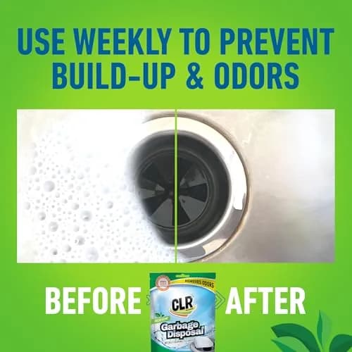 CLR Garbage Disposal Cleaner and Deodorizer Pods, 5 Count | Fresh Scent Weekly Foaming Drain Odor Eliminator - 1 Month Supply thumbnail 4