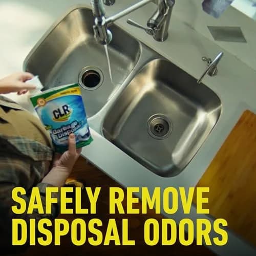 CLR Garbage Disposal Cleaner and Deodorizer Pods, 5 Count | Fresh Scent Weekly Foaming Drain Odor Eliminator - 1 Month Supply thumbnail 3