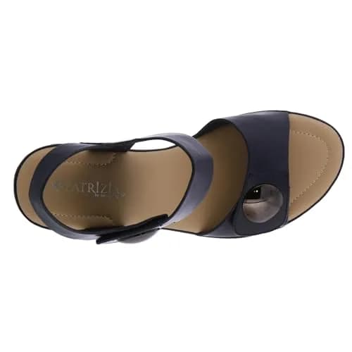 PATRIZIA Spring Step Dade Sandals for Women - Navy - EU 41 / US 9.5-10 | Casual Platform Slip-On with Hook & Loop thumbnail 6