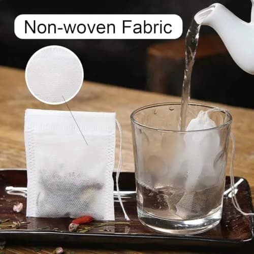 Fenshine 400 Pcs Tea Filter Bags Drawstring Seal | Food-Grade, Portable & Eco-Friendly (70-120 chars) thumbnail 4