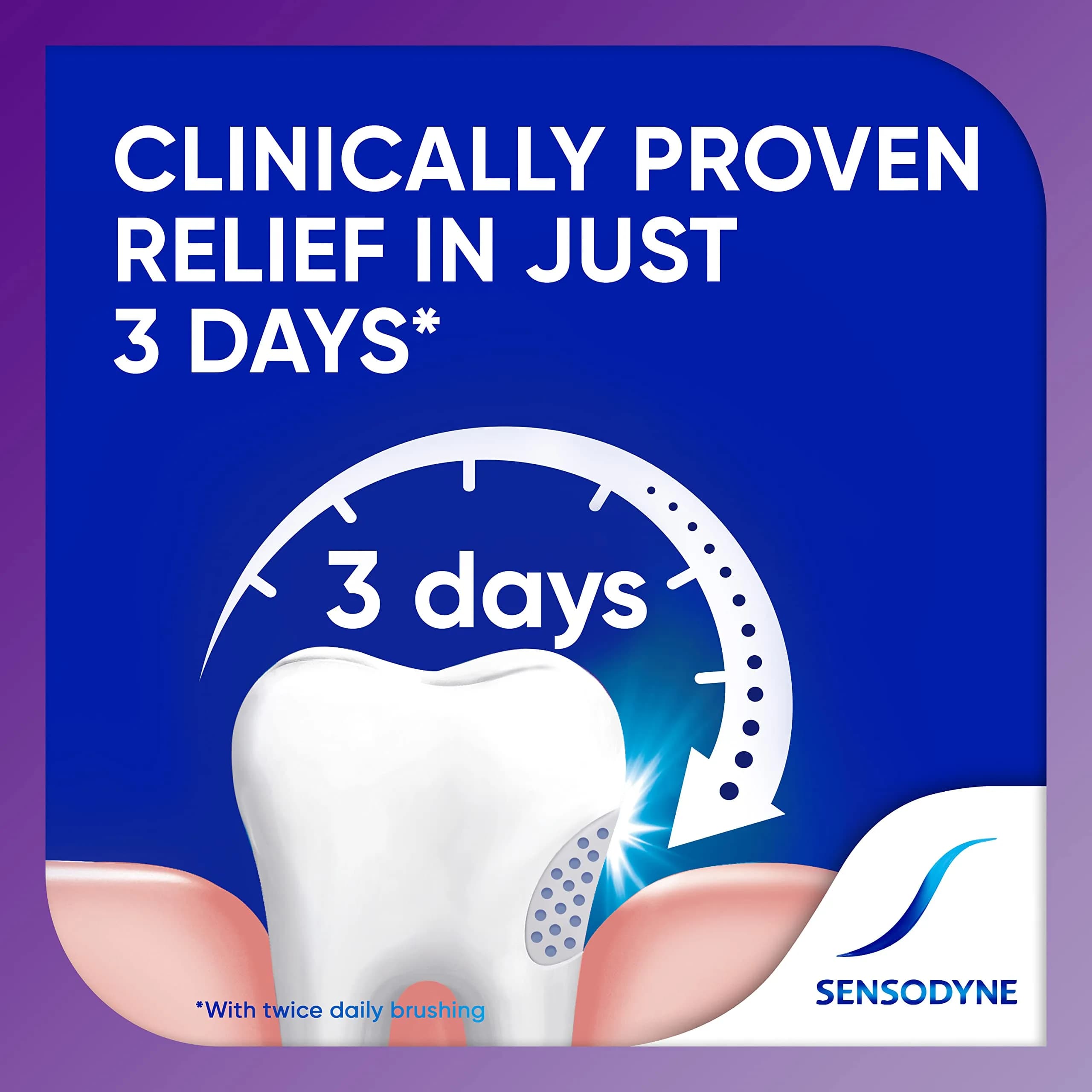 Sensodyne Rapid Relief Sensitive Toothpaste, Extra Fresh, 96.4g (3.4 oz) | Cavity Prevention & Sensitivity Treatment - view 6