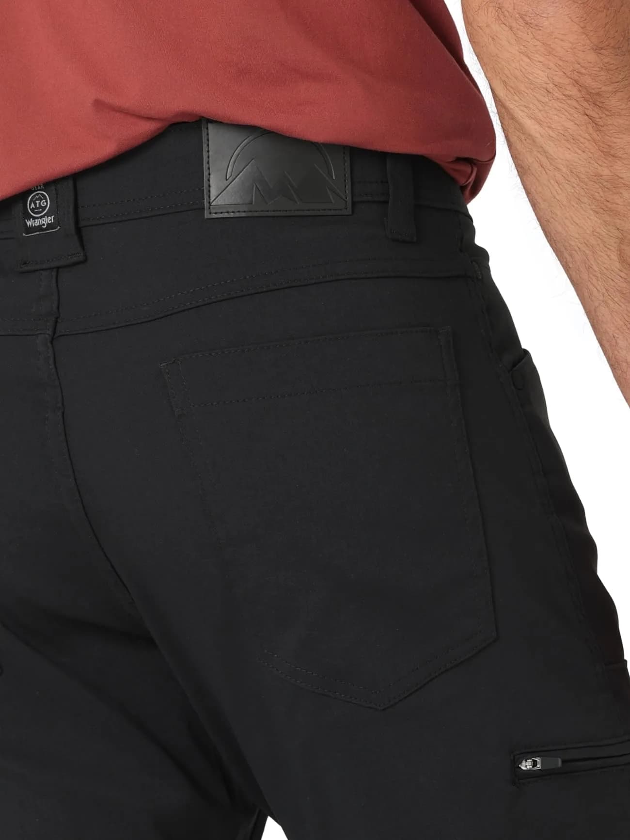 ATG by Wrangler Men's Cliffside Utility Synthetic Pant, Caviar, 36W x 30L | Water-Repellent, Stretch, UPF 30 thumbnail 5