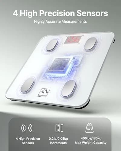 FITINDEX Smart Body Composition Scale 180kg (396lb) | Tracks 13 Metrics via Bluetooth thumbnail 2