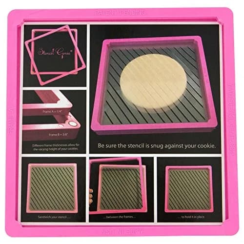 Creative Cookier Magnetic Stencil Frame 5.5" Square | Easy-to-Clean, Strong Magnet Bond, USA Injection Molded thumbnail 4
