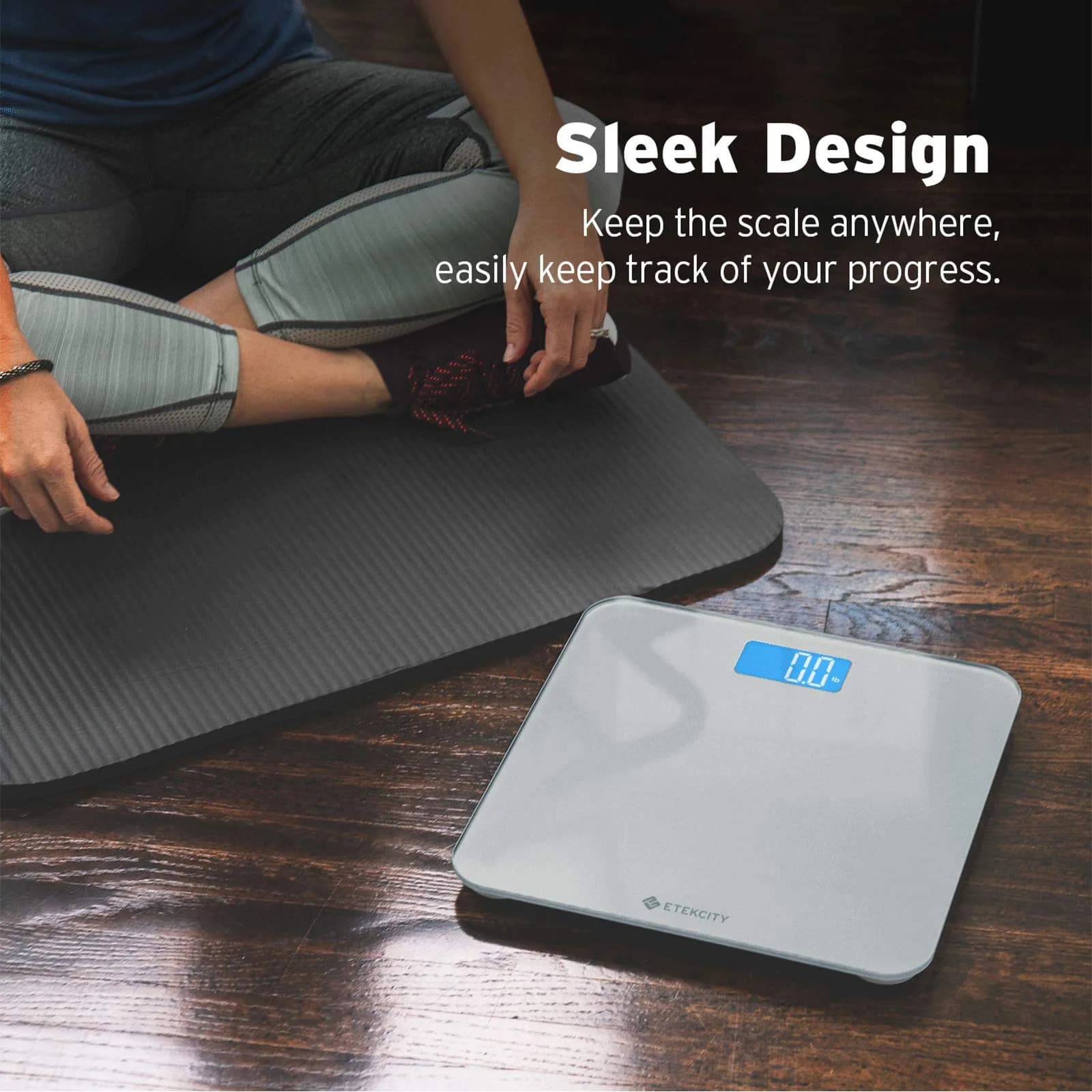 Etekcity Digital Bathroom Weight Scale with Backlight Display | Accurate High Precision Measurements thumbnail 6