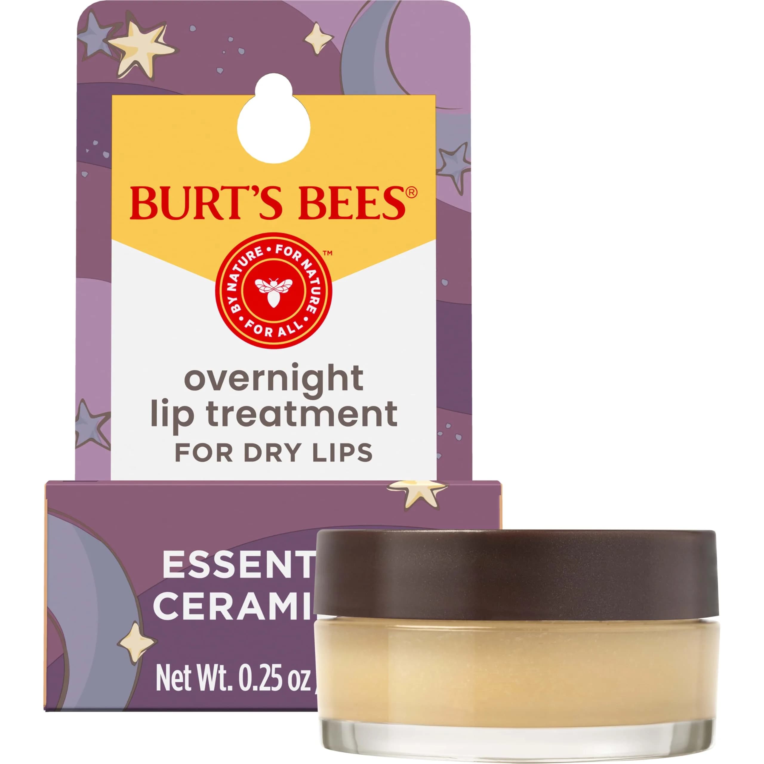 Burt's Bees Original Overnight Intensive Lip Treatment 7.5ml (0.25 Oz) | Restorative Lip Care for Dry Lips - view 9