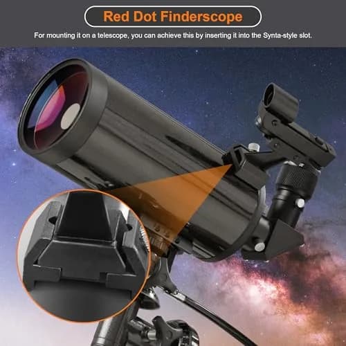 A ALSTAR Red Dot Finder Scope with Slide-in Bracket | Easy Object Location for Telescopes thumbnail 2