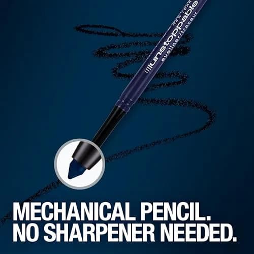 Maybelline Unstoppable Waterproof Mechanical Eyeliner Pencil Espresso (2-Pack) | Smudge-Resistant & Ophthalmologist Tested thumbnail 6