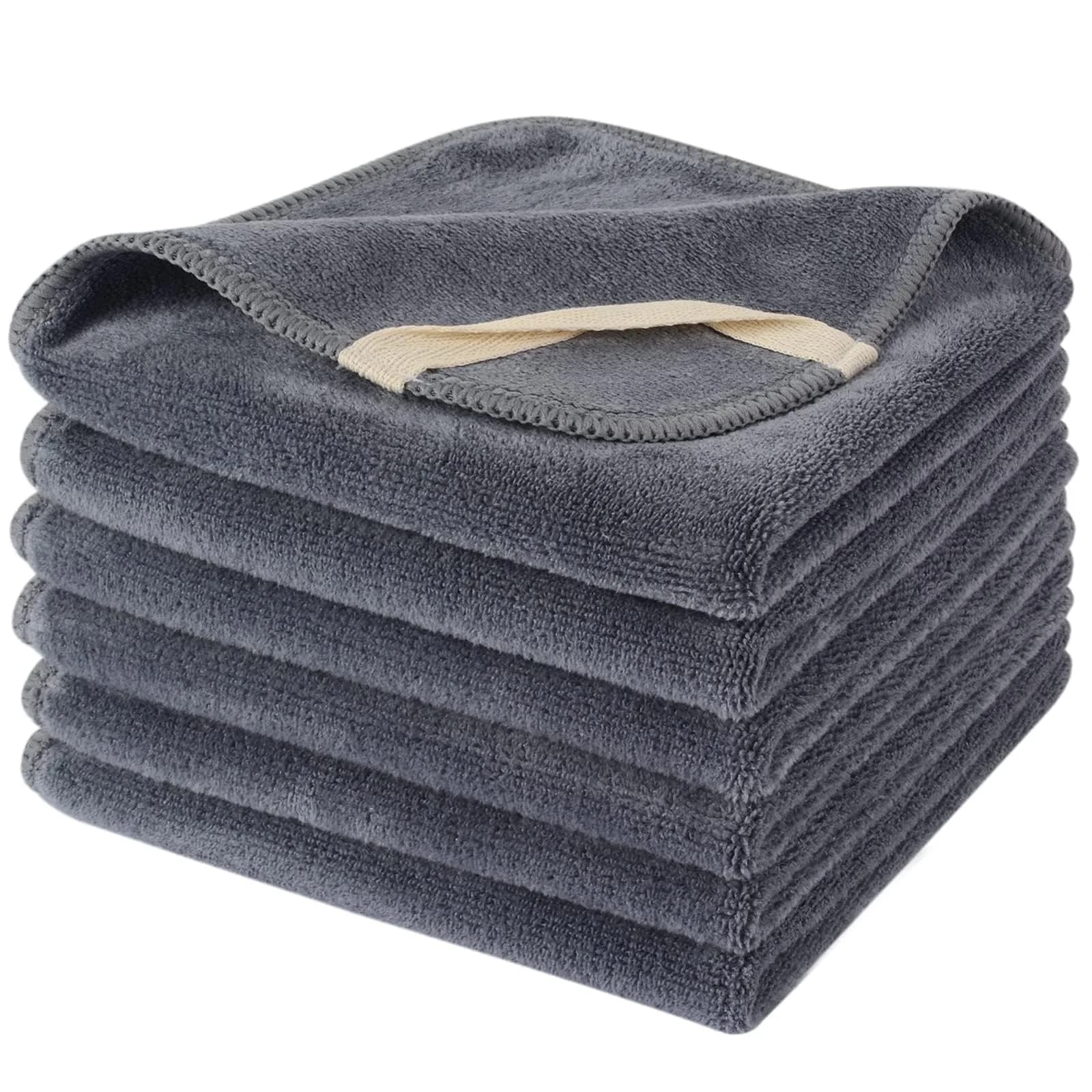 SINLAND Microfiber Facial Cloths 6 Pack | Fast Drying, Reusable & Soft for Face & Skin Care - main product image