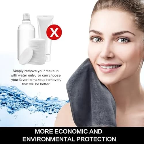 SINLAND Microfiber Facial Cloths 6 Pack | Fast Drying, Reusable & Soft for Face & Skin Care thumbnail 6