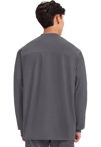 Cherokee Men Scrub Jacket Snap Front Long Sleeve | Professional Medical Uniform (70-120 chars) thumbnail 3