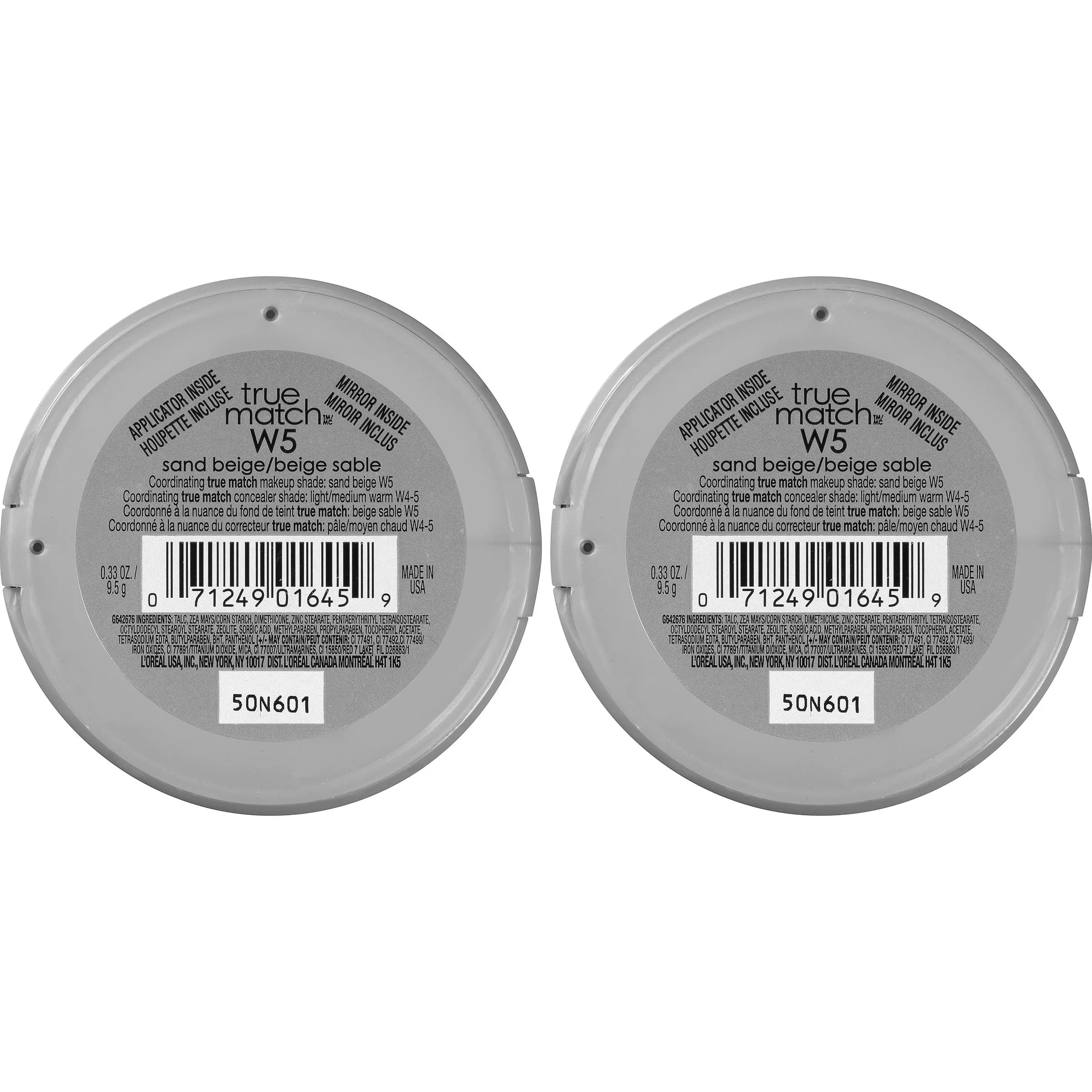 L'Oreal Paris True Match Super Blendable Powder Foundation, Sand Beige, 0.33 oz, Pack of 2 - view 2