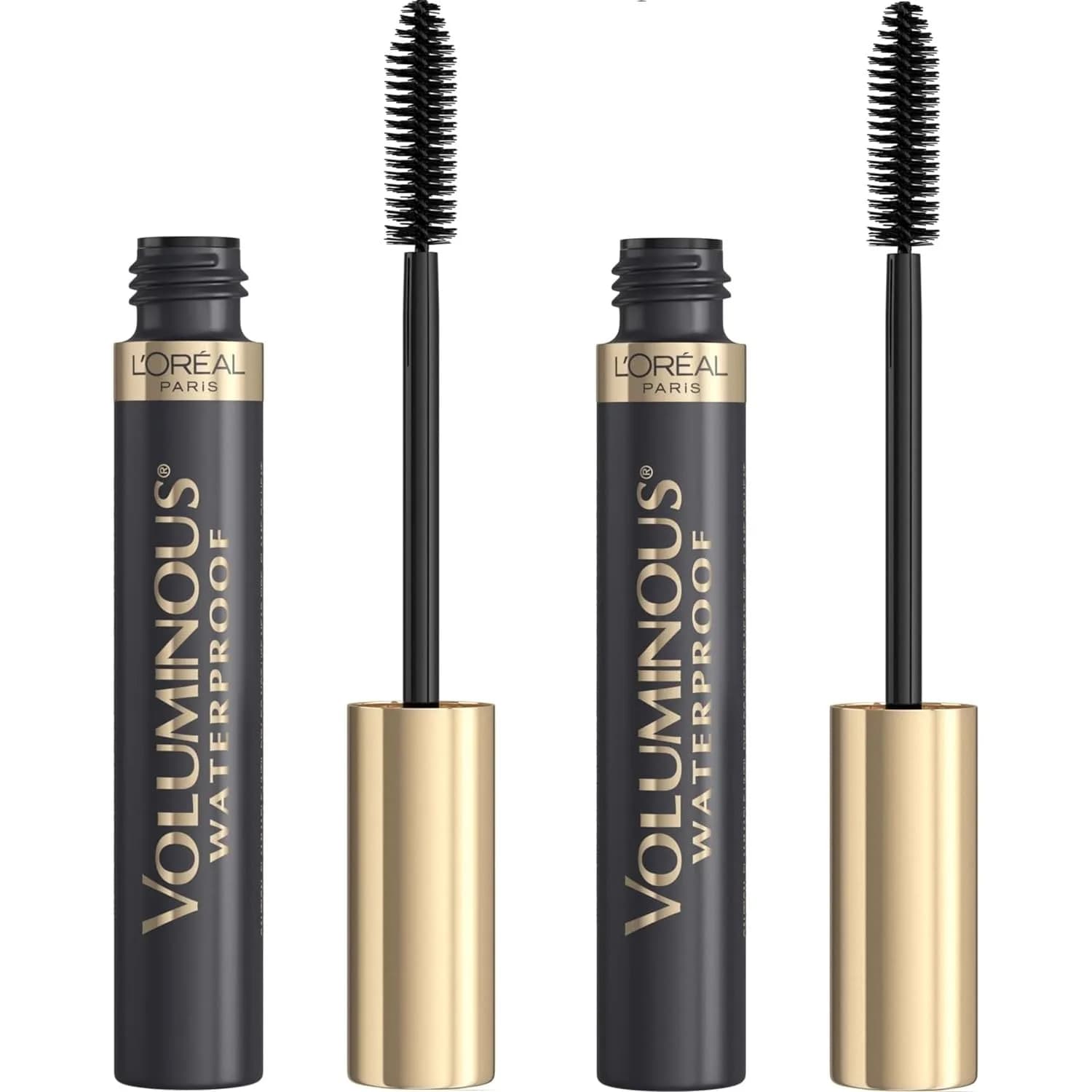 L'Oréal Paris Voluminous Original Waterproof Mascara, Black Brown, 0.56 ml (0.28 Fl Oz) | Builds Lashes 4x Thickness - main product image