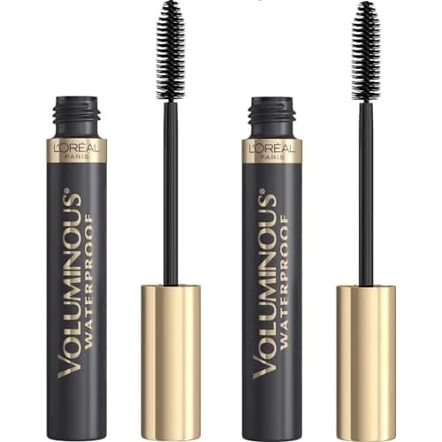 L'Oréal Paris Voluminous Original Waterproof Mascara, Black Brown, 0.56 ml (0.28 Fl Oz) | Builds Lashes 4x Thickness thumbnail 1