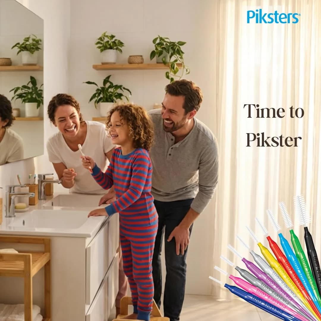 Piksters Interdental Brush Size 00 Pink 10 Pack | Specialist Tool for Extra Tight Gaps - view 5