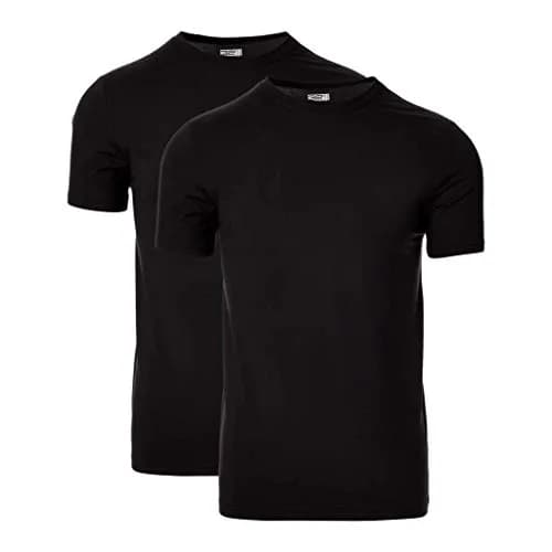 32 Degrees Men's 2pack Short Sleeve Crew Neck Wicking Tee, Black, Large | Moisture-Wicking, Quick Dry, Comfortable Fit thumbnail 2