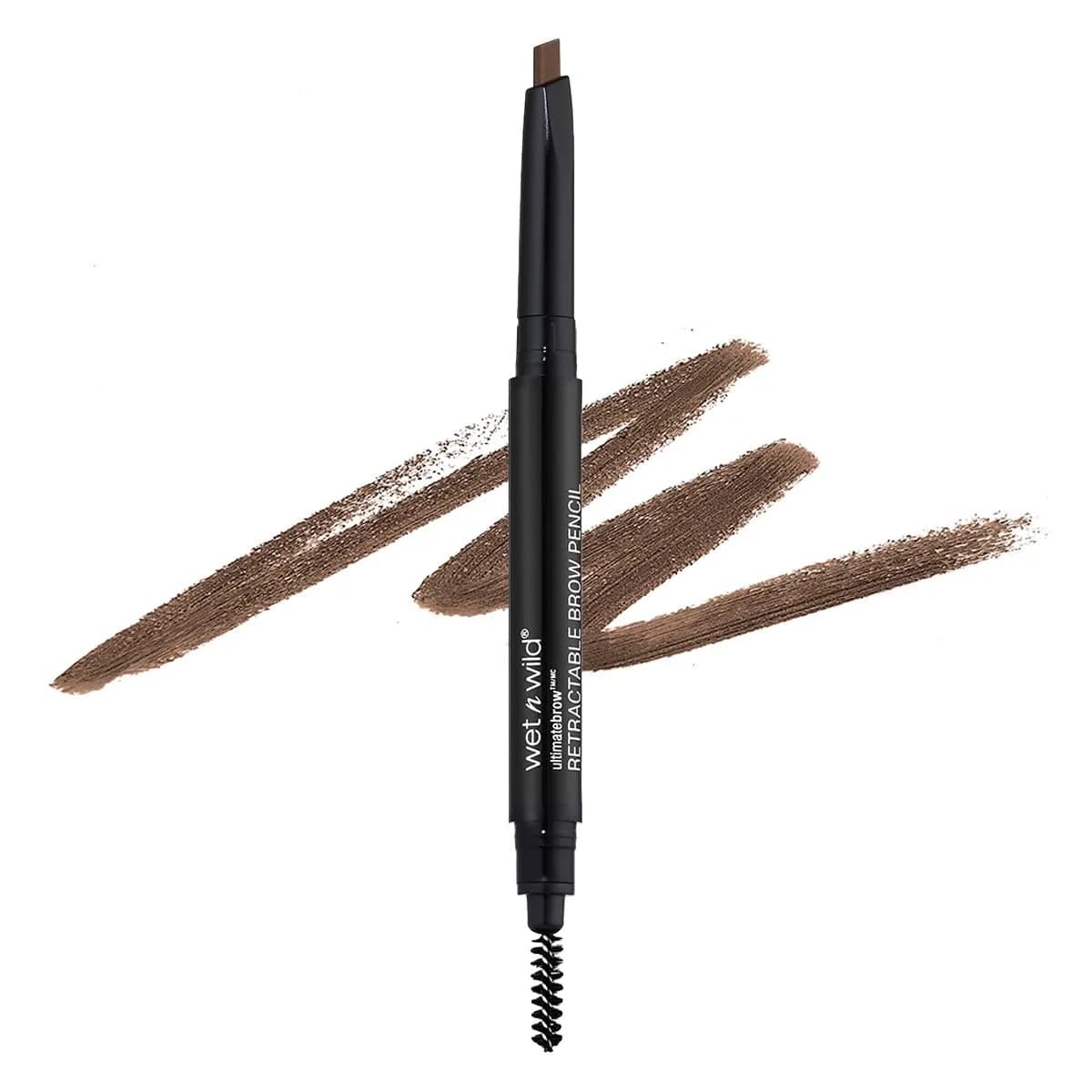 wet n wild Ultimate Eyebrow Retractable Definer Pencil, Medium Brown, Fine Tip | Shapes, Defines, Fills Brow Makeup - main product image