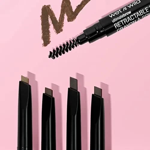 wet n wild Ultimate Eyebrow Retractable Definer Pencil, Medium Brown, Fine Tip | Shapes, Defines, Fills Brow Makeup thumbnail 6