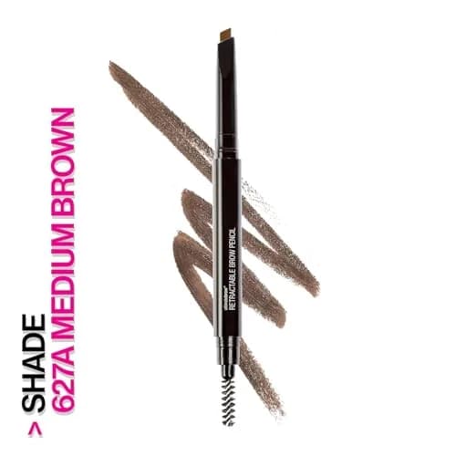 wet n wild Ultimate Eyebrow Retractable Definer Pencil, Medium Brown, Fine Tip | Shapes, Defines, Fills Brow Makeup thumbnail 2