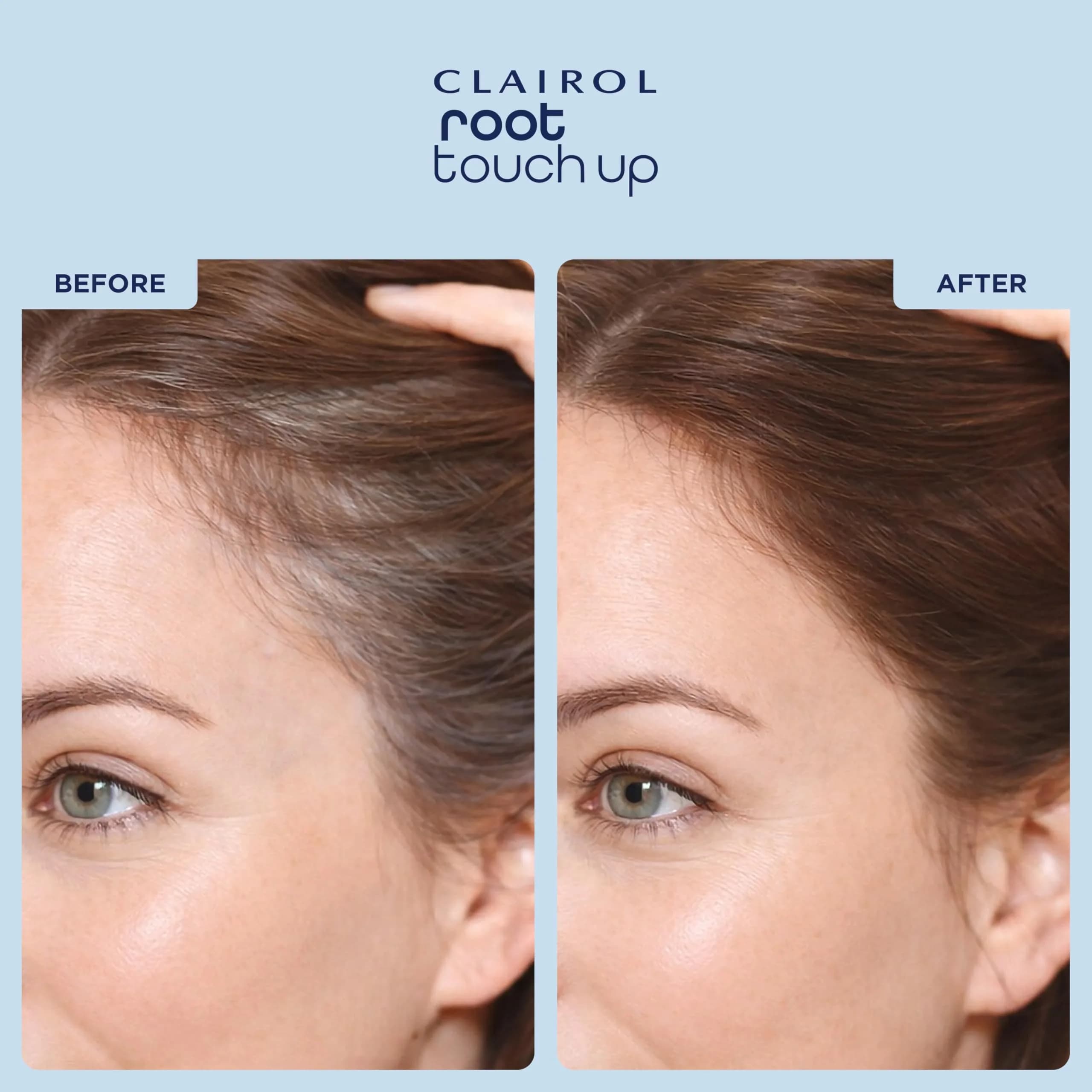 Clairol Root Touch-Up Powder Light Brown | 0.07 oz (2 g) | Ammonia-Free Gray Coverage Stick - view 7