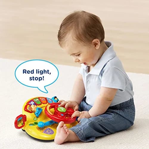 VTech Turn and Learn Driver Toy | Ages 6-36 Months, Yellow thumbnail 4