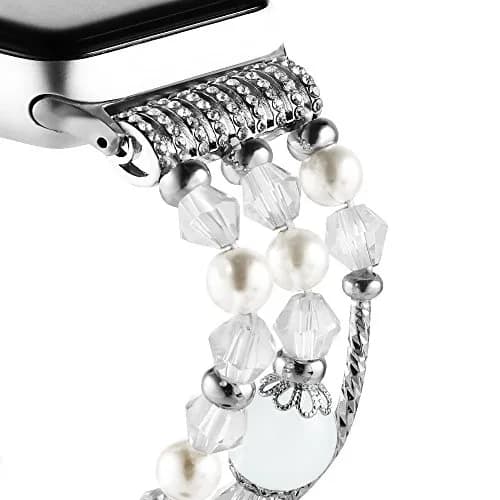 Simpeak Beaded Bracelet Band Compatible with Apple Watch Series 11/10 42mm | Fashion Elastic Strap for Women thumbnail 6