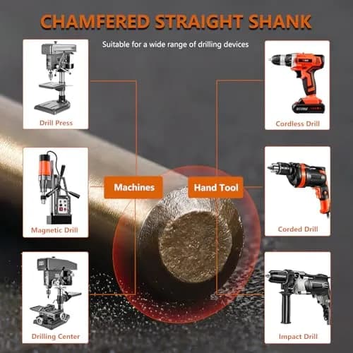 HYMNORQ 13-Piece M35 Cobalt Steel Drill Bit Set, Metric 1.5mm - 6.5mm | Professional Grade for Hard Metals thumbnail 4