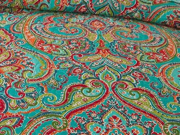 NEWLAKE Cotton Bedspread Quilt Sets-Reversible Patchwork Coverlet Queen Size | Floral Pattern, All-Season Comfort thumbnail 7