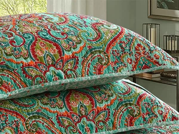 NEWLAKE Cotton Bedspread Quilt Sets-Reversible Patchwork Coverlet Queen Size | Floral Pattern, All-Season Comfort thumbnail 9