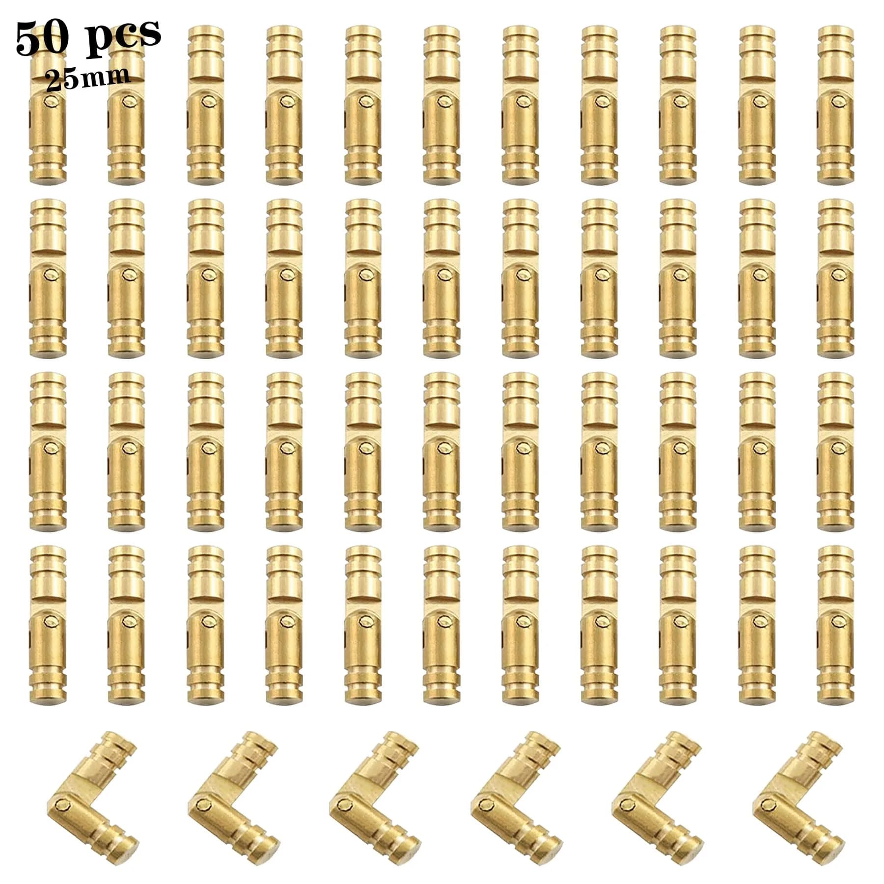 Csdtylh Brass Concealed Hinge 25x5mm | Small Woodworking & Jewelry Box Hardware