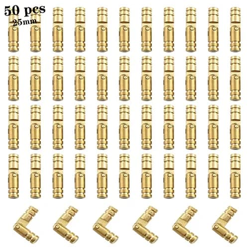 Csdtylh Brass Concealed Hinge 25x5mm | Small Woodworking & Jewelry Box Hardware thumbnail 1