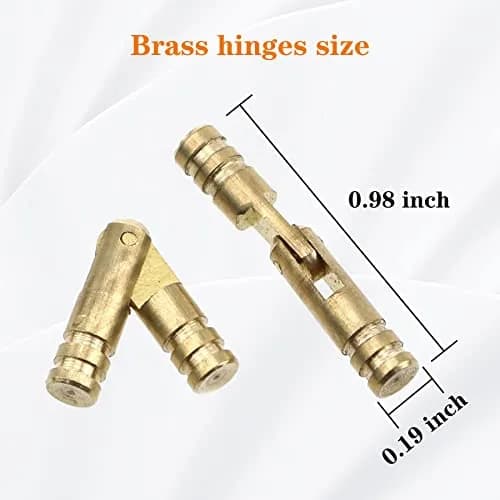 Csdtylh Brass Concealed Hinge 25x5mm | Small Woodworking & Jewelry Box Hardware thumbnail 2