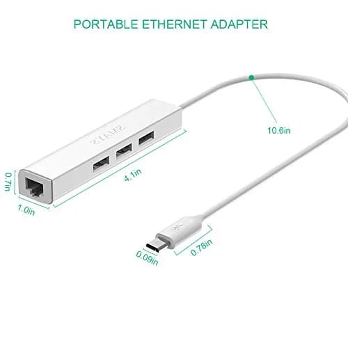 Smays Micro USB Hub with Ethernet Adapter, OTG Cable for Fire TV Stick /4K /Cube | 3-Port OTG USB Hub with Ethernet thumbnail 7